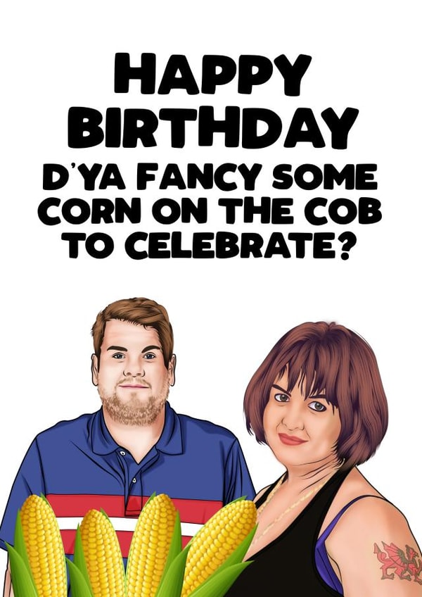 gavin and stacey fancy Birthday Card 8221 created by Filthy Sentiments