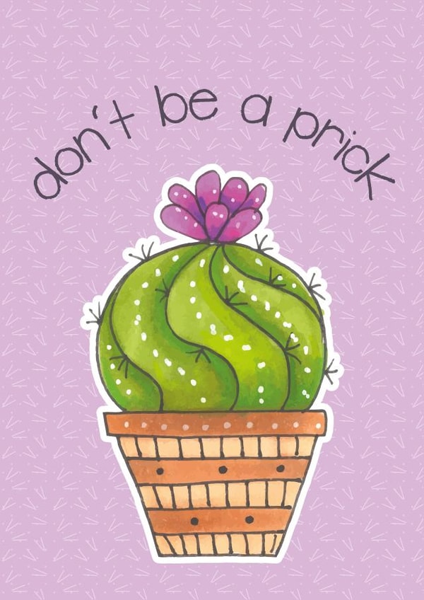 prick succulent Birthday Card 24344 created by Bonnita Moaby