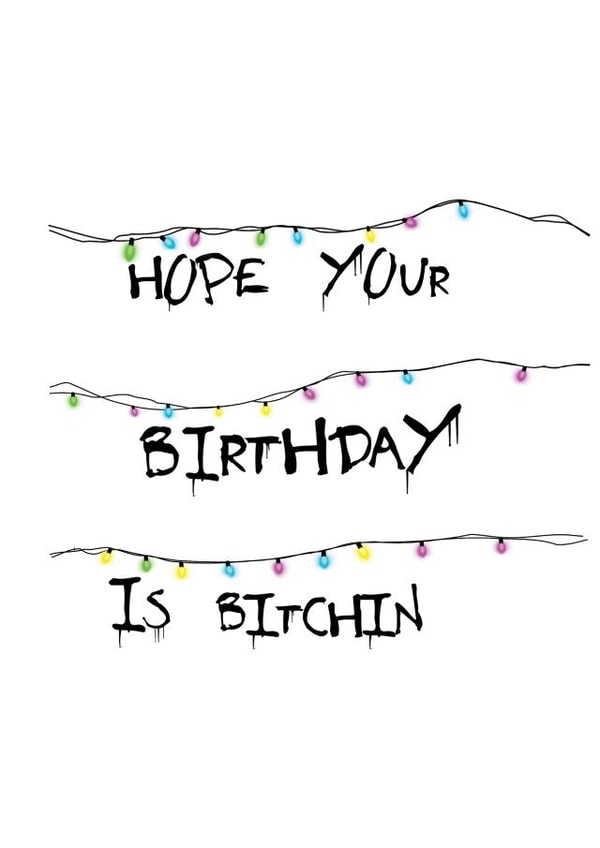 stranger things netflix Birthday Card 15066 created by Amy 