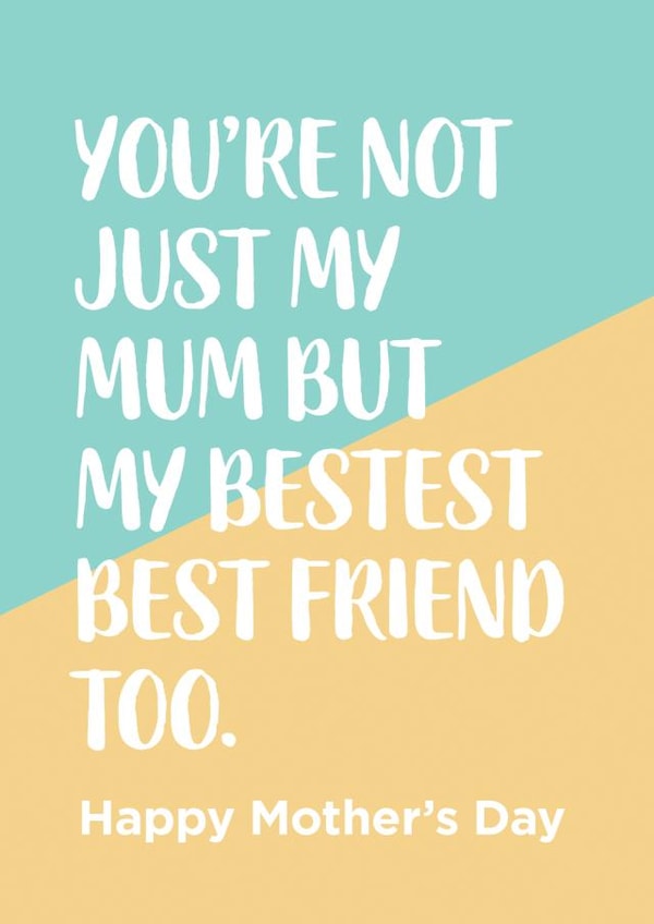 best not just Mothers Day Card 8629 created by Thirty Mussels