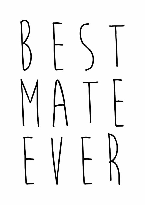 best mate Love & Friendship Card 16252 created by Kersti & Gem