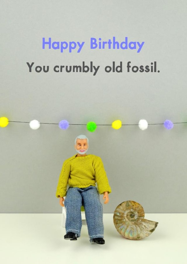 crumbly old Birthday Card 11536 created by Bold & Bright Cards