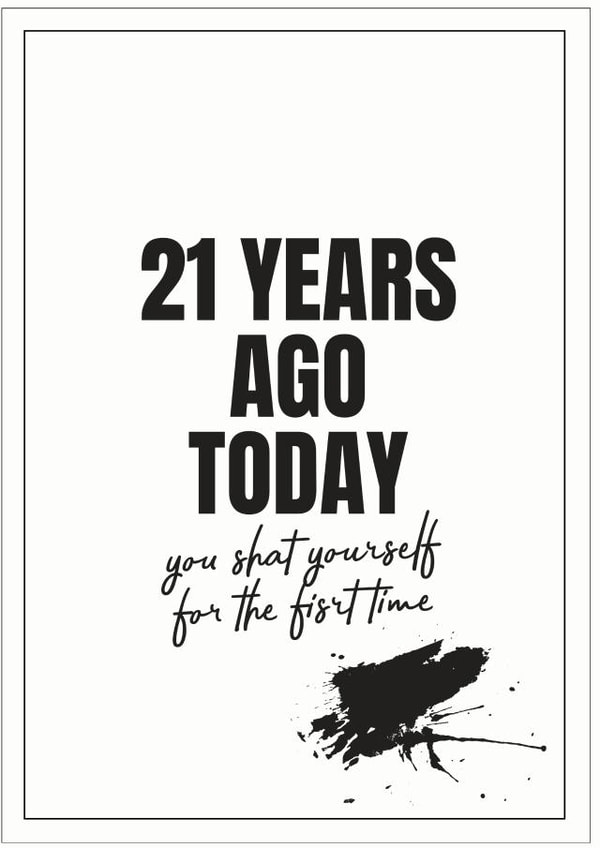 shat time Birthday Card 16392 created by Peter De Wreede