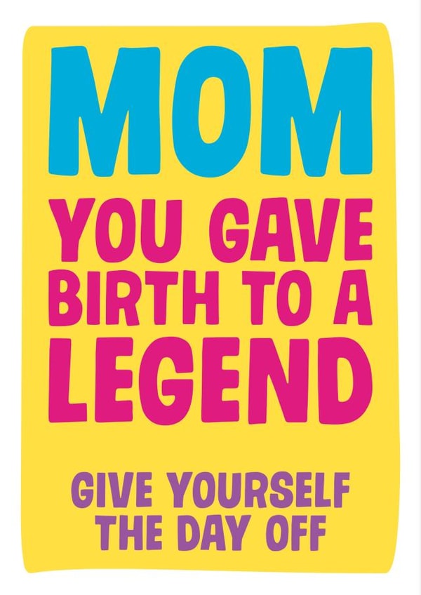mom legend Card 3054 created by Dean Morris Cards