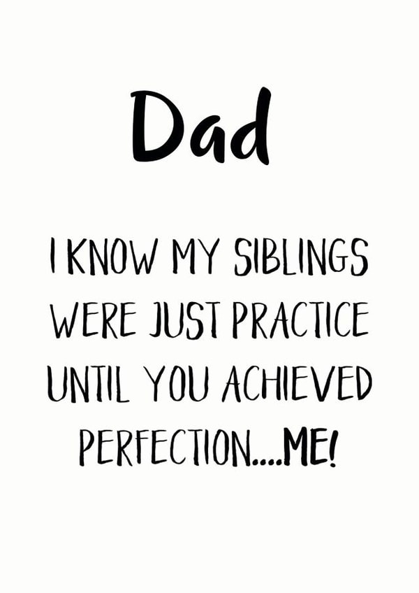 know siblings Father's Day Card 8419 created by Hoobynoo