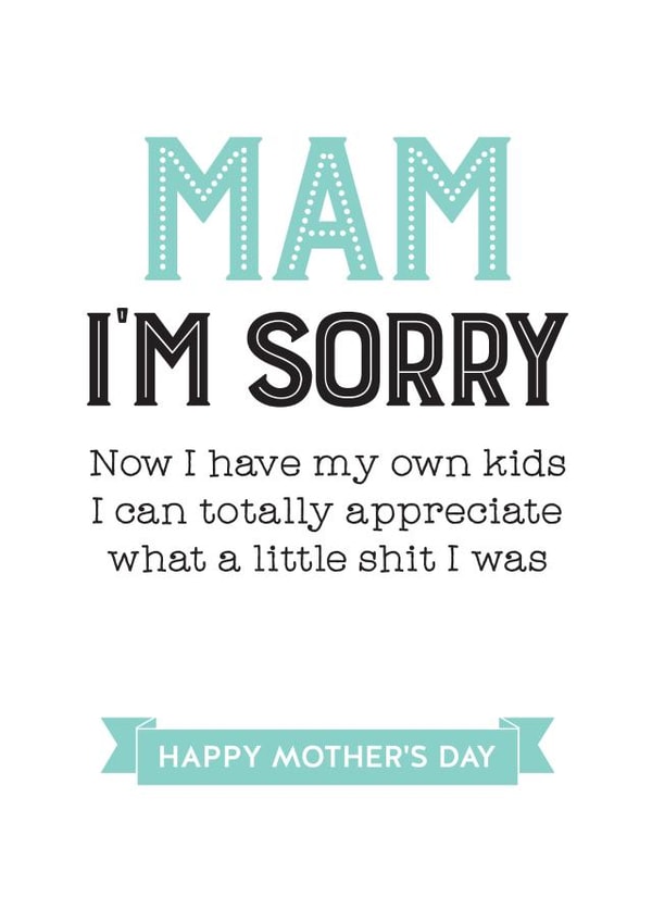 own kids Mothers Day Card 5102 created by Silly Prints