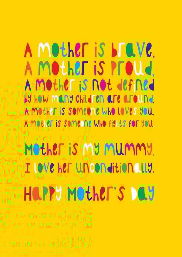 verse everymumbereavedmums Mothers Day Card 36904 created by Grace & Flo