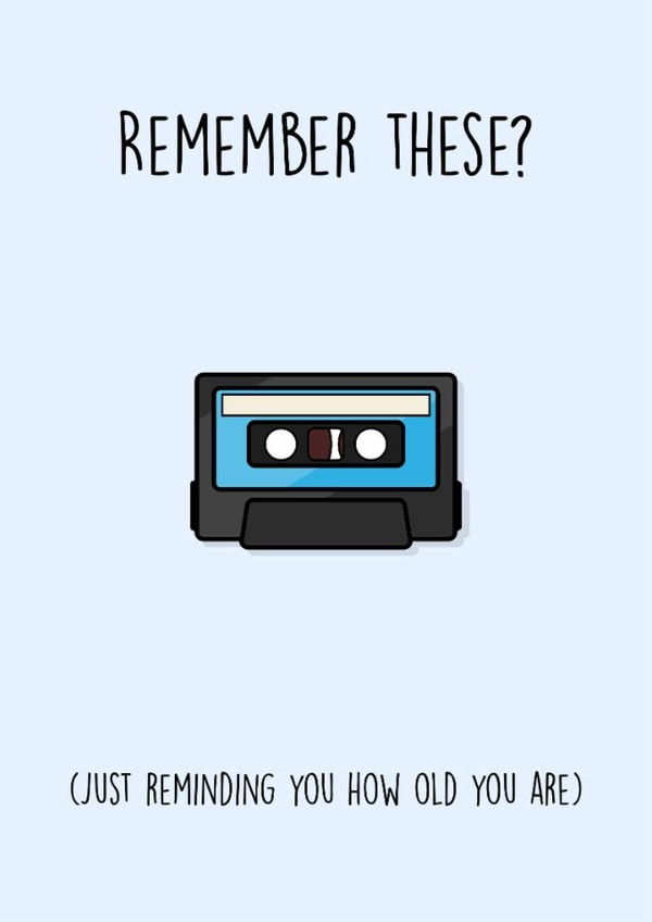 cassette tape Birthday Card 11678 created by Rishi