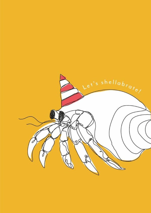 let's shell Birthday Card 16796 created by Mor Creative
