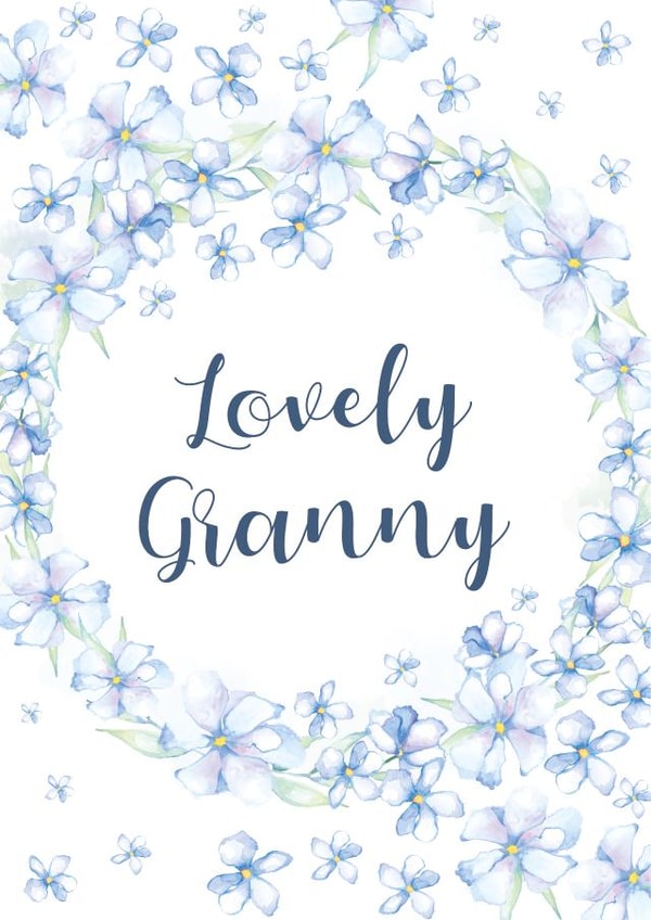Lovely Granny Floral Card created by Zoe-Claire