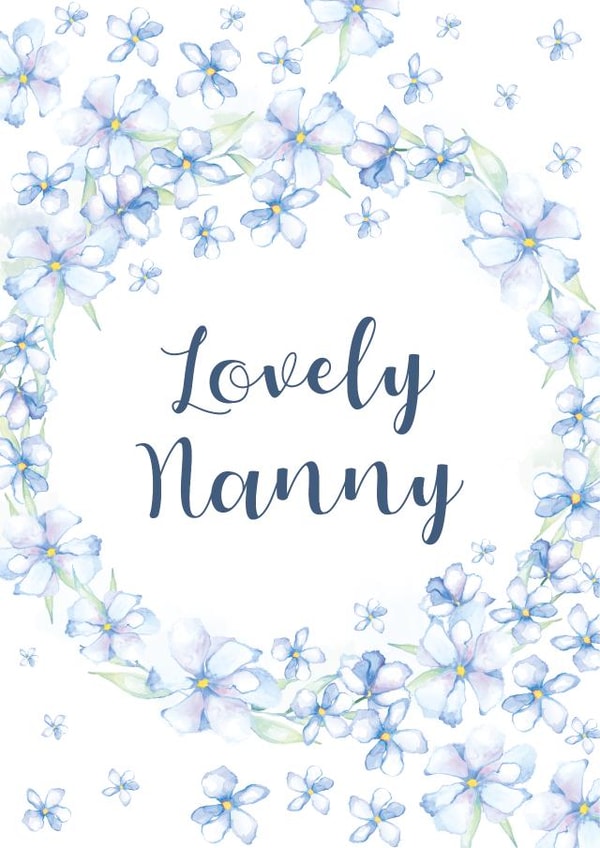 Lovely Nanny Floral Card created by Zoe-Claire