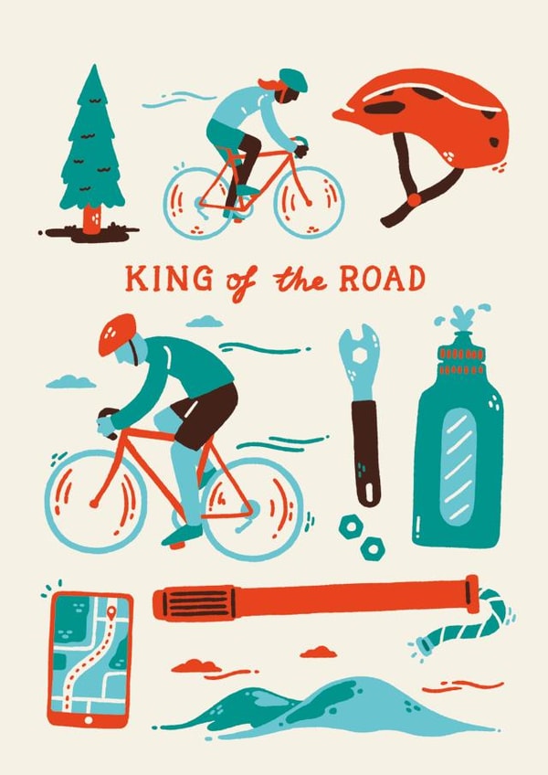 king road Birthday Card 11133 created by Sadler Jones