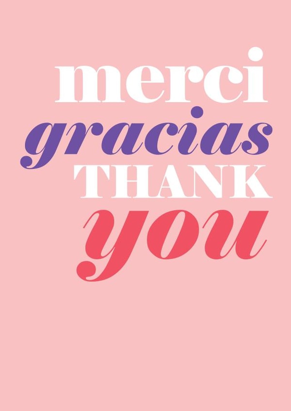 merci gracias Thank You Card 2856 created by Always Sparkle