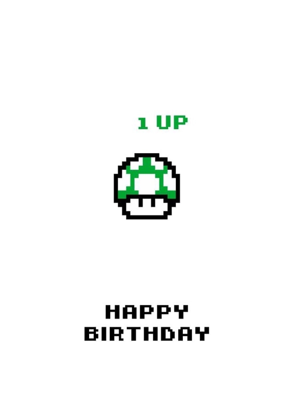 super mario game Birthday Card 11680 created by Rishi