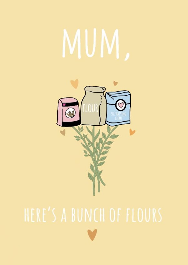 flour bunch Mothers Day Card 16253 created by Kersti & Gem