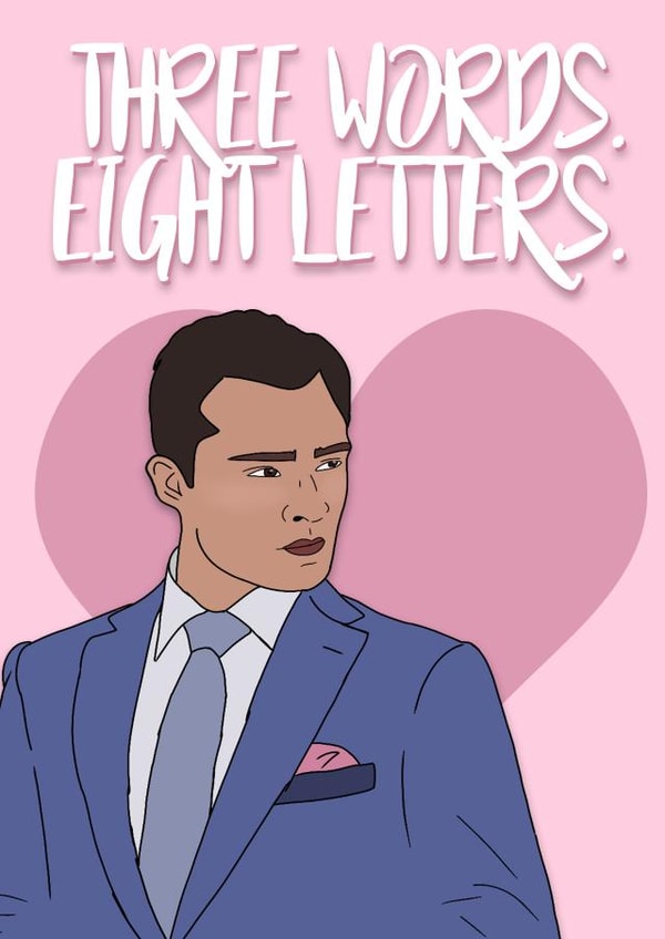 chuck bass gossip girl Love & Friendship Card 36260 created by Pink + Pip