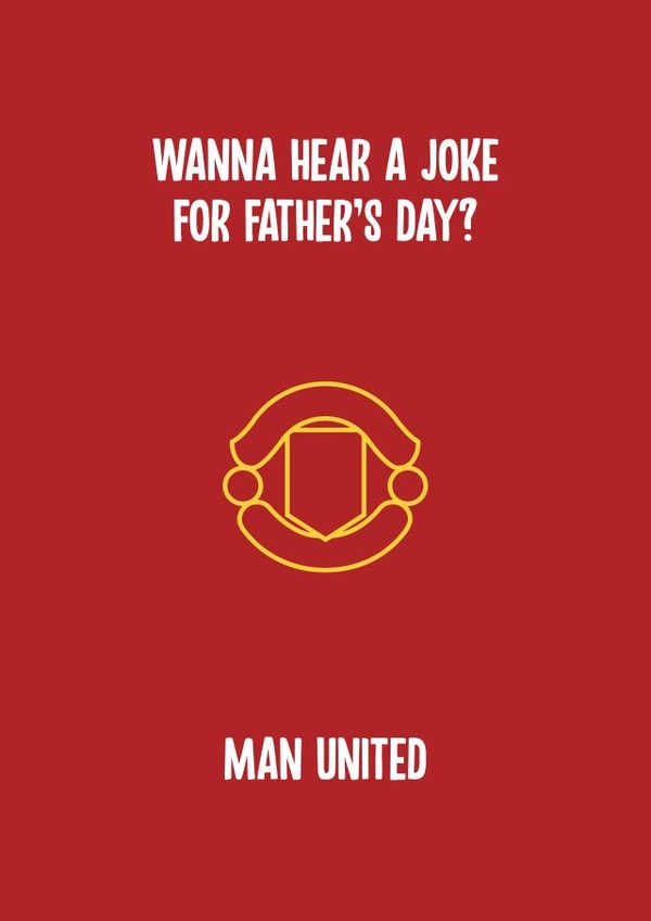 manchester united football Father's Day Card 11683 created by Rishi