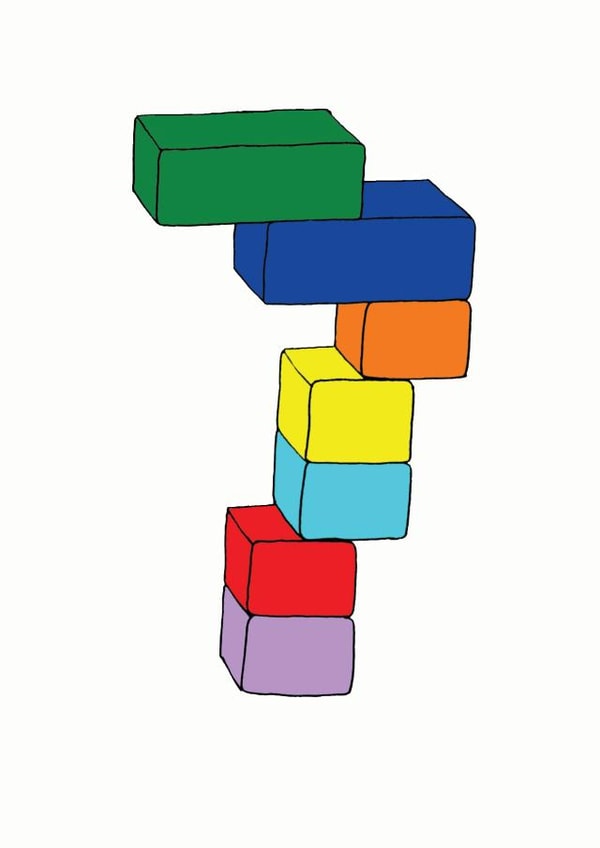 7 seven Birthday Card 7043 created by A Ray of Sunshine Cards