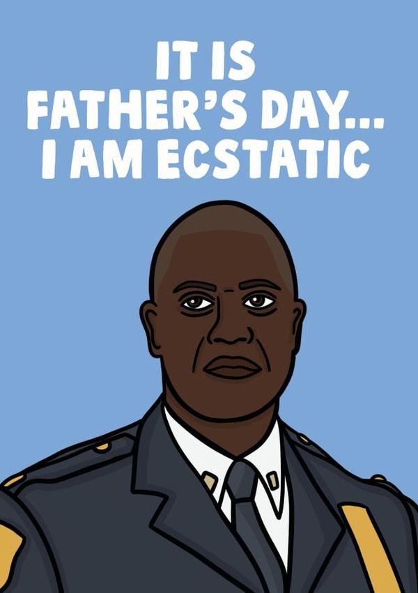 Raymond Holt Brooklyn 99 Father's Day card created by Studio Doodles
