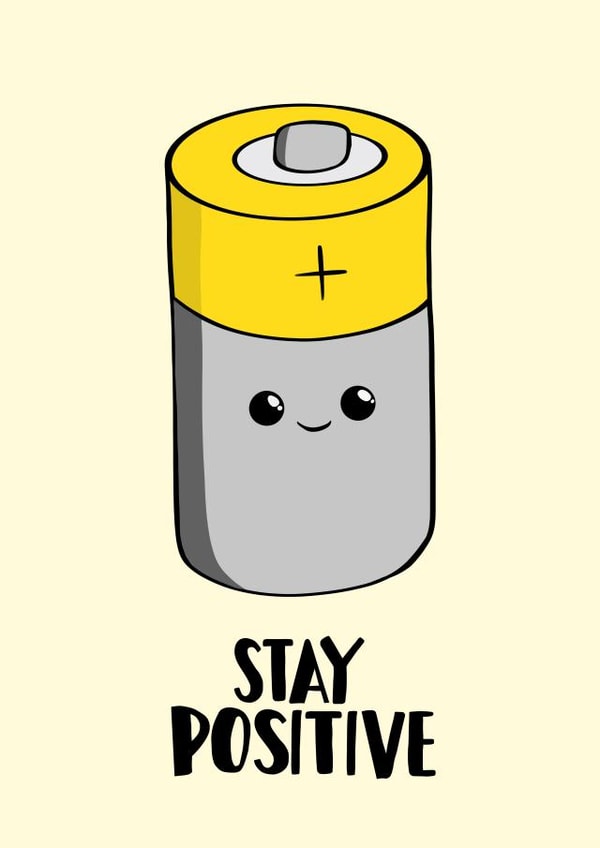 Stay Positive Thinking Of You Card created by Tori's Little Bubble