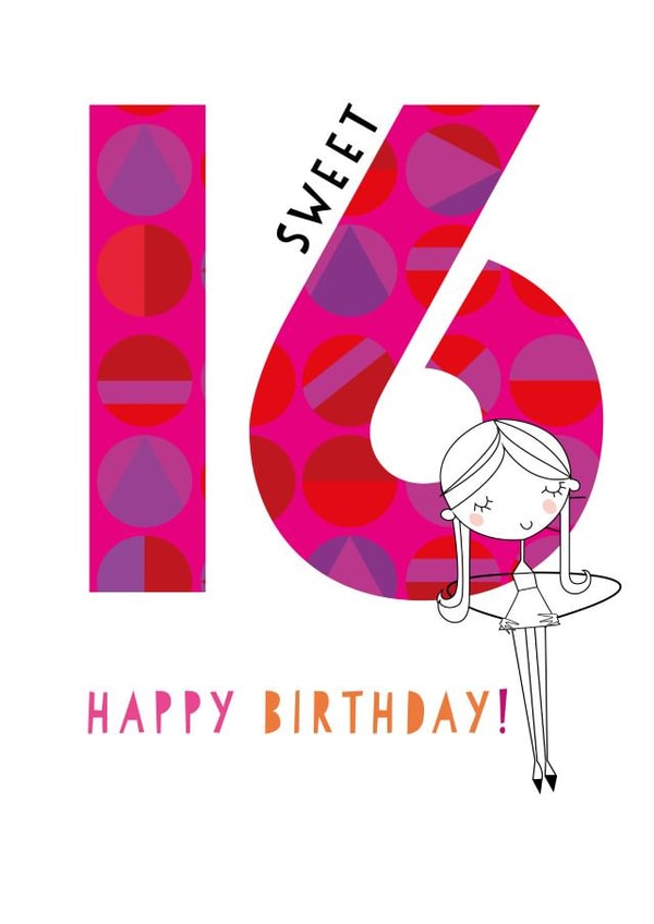 16 sweet 16 Card 24742 created by Pink Pig