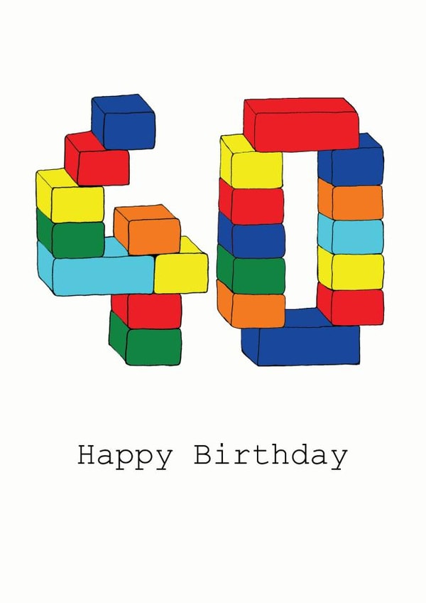 40 40th Birthday Card 7047 created by A Ray of Sunshine Cards