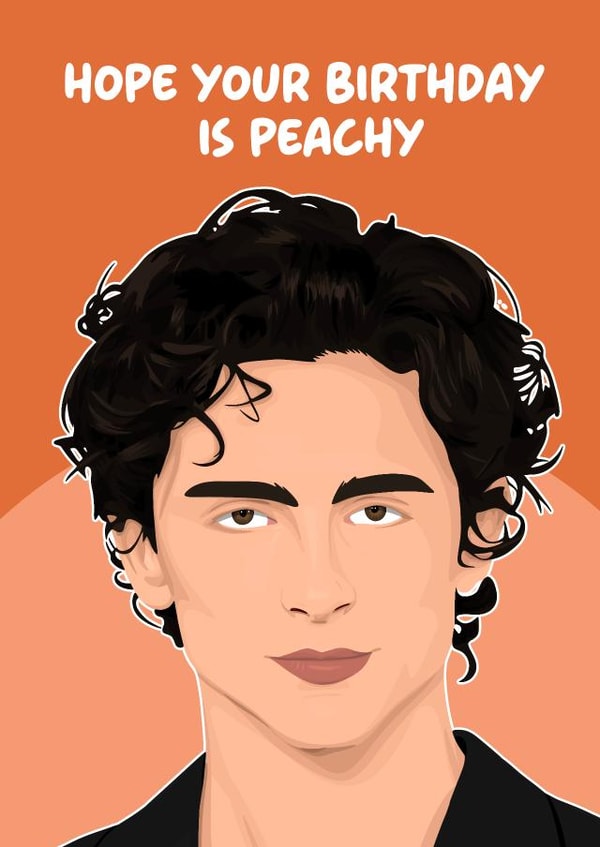 Peachy Timothee Chalamet Call Me By Your Name created by Pink + Pip