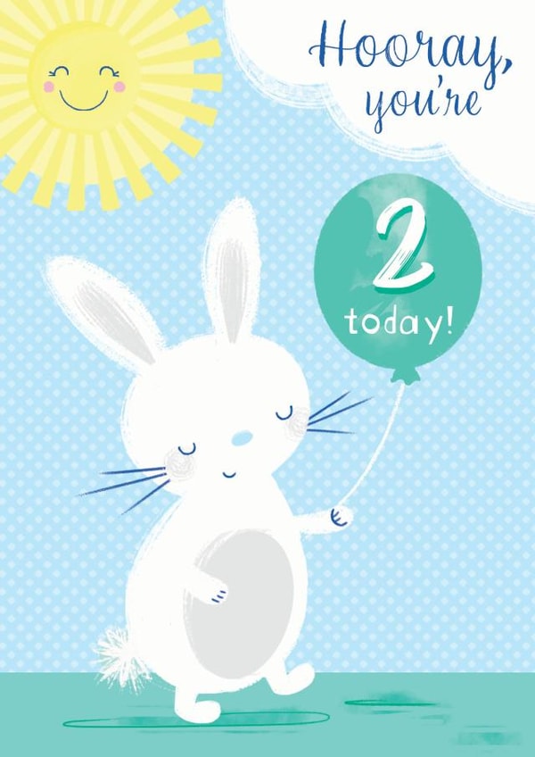 hooray bunny Birthday Card 14858 created by Dinky Rouge