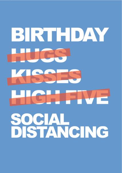 Social Distancing Card social distancing isolation Card 36891 | thortful