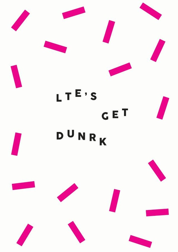 drunk birthday Card 13015 created by Paper Plane