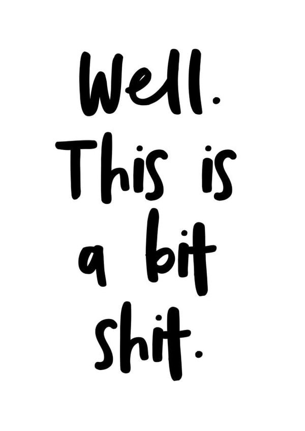 well this Just because Card 15340 created by The Sweary Card Co