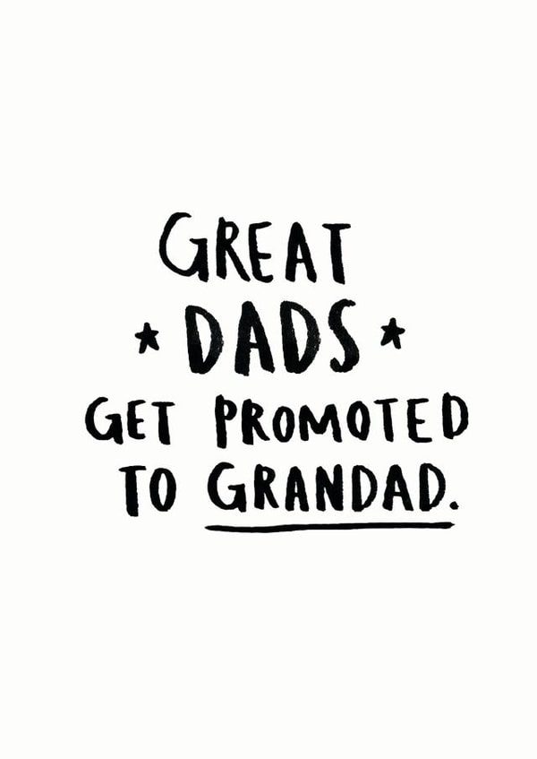 Great Dad promoted to Grandad card created by Ellie Ellie