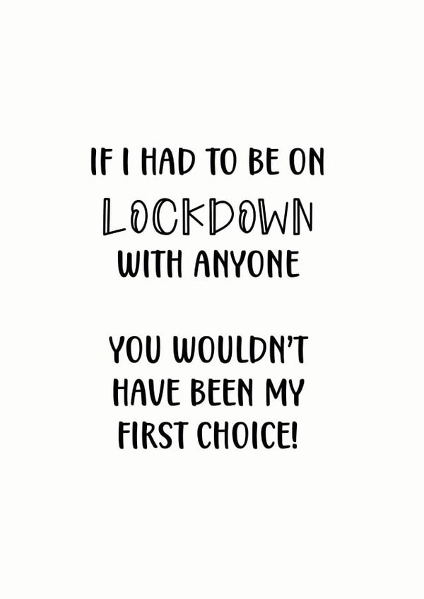 lockdown wouldn't Just because Card 5151 created by The Monochrome Bow