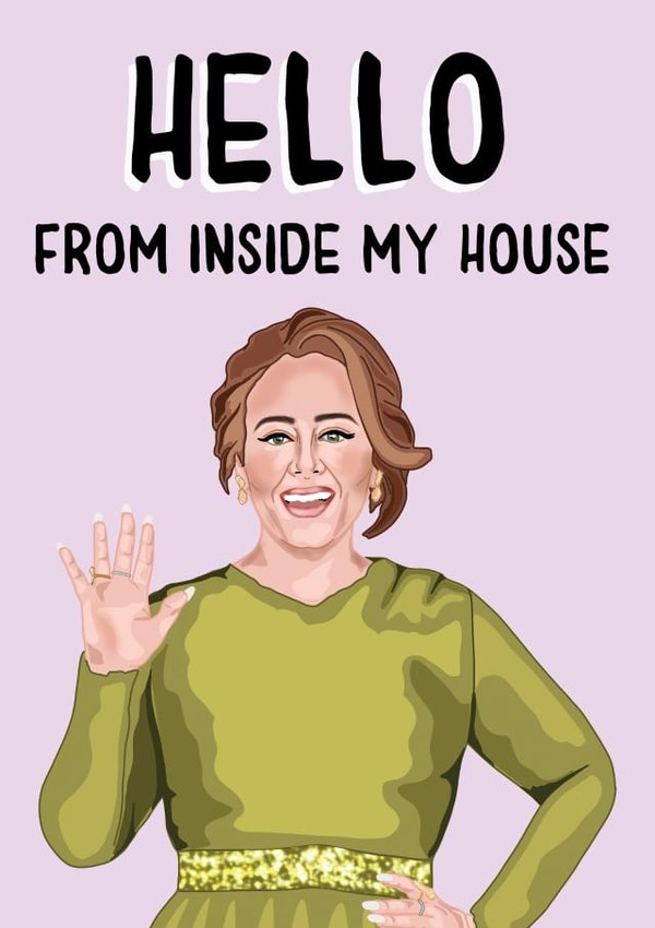 adele hello Just because Card 40668 created by Bubble&Cheek