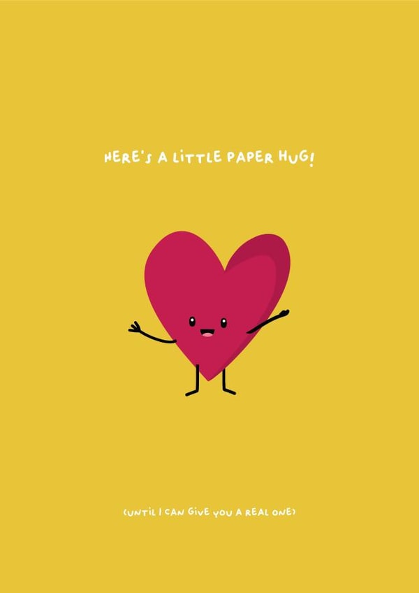 Here's a little paper hug created by PaperJam Print Co.