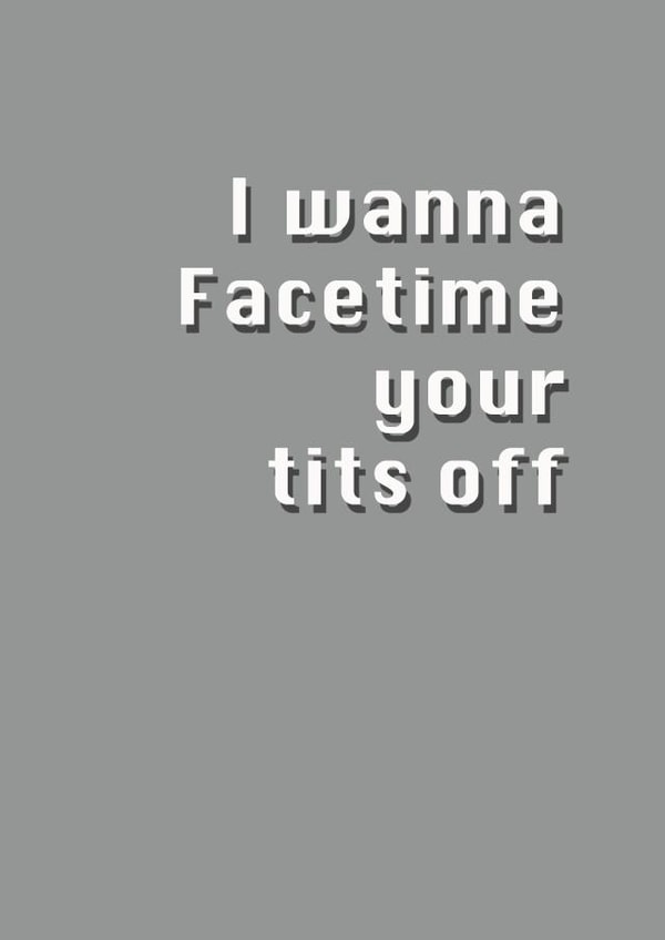 facetime miss you Love & Friendship Card 7448 created by Potty Mouth