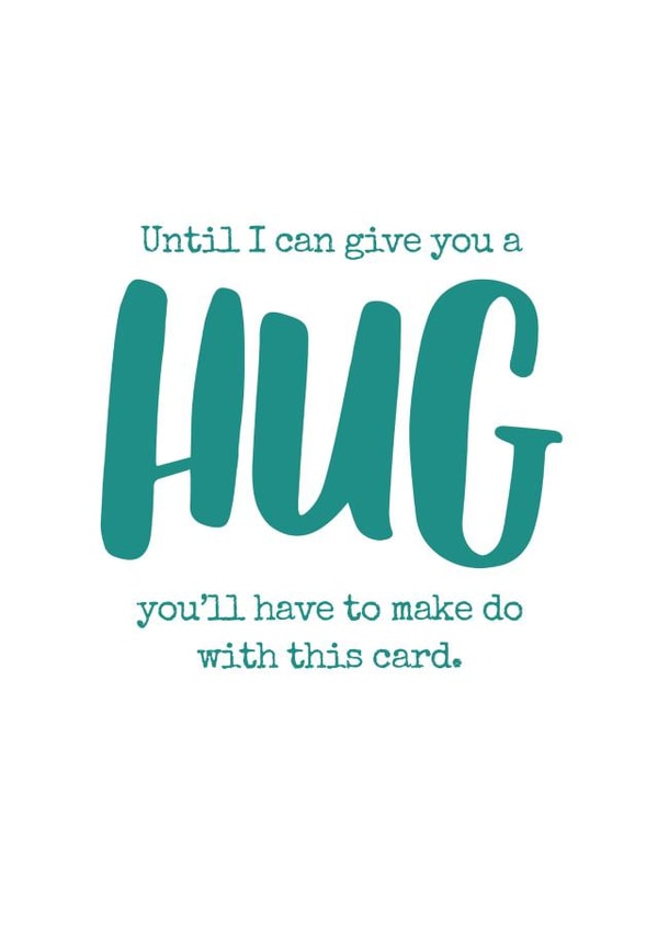 social distancing Thinking of you Card 31363 created by Duckduckle Design