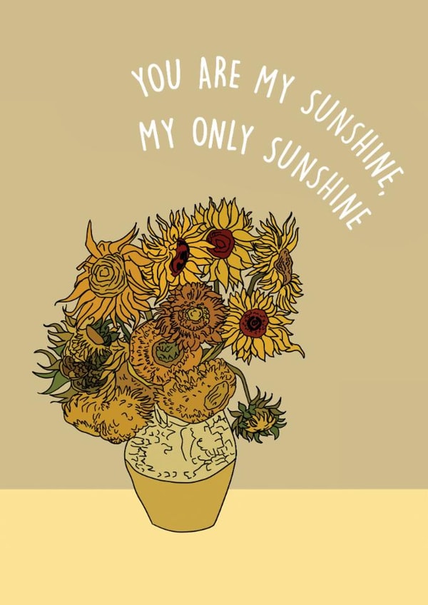 sunflowers sunshine Just because Card 17139 created by Corah  Norton