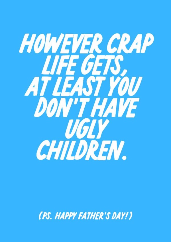 Funny Father’s Day Card, Cheeky Humour created by The Marmalade Cat