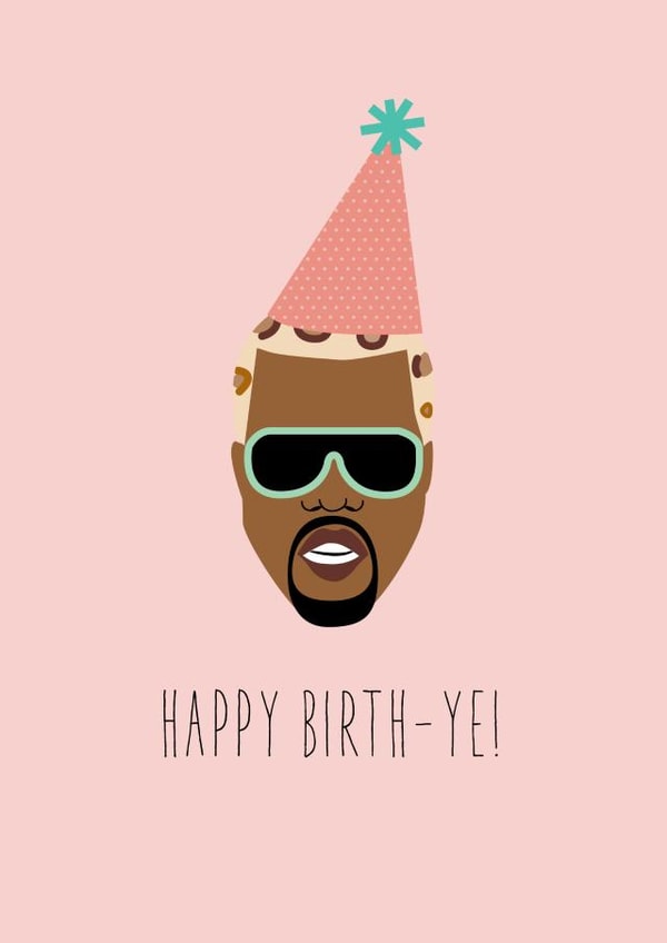 kanye west adult Birthday Card 16786 created by Marie Castiglione