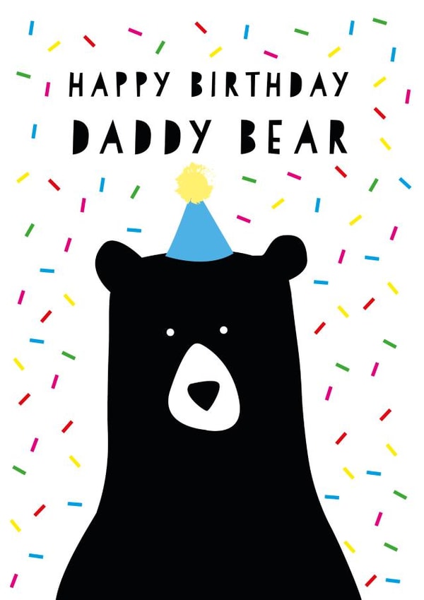 daddy bear Birthday Card 9863 created by Heather Alstead Design LTD
