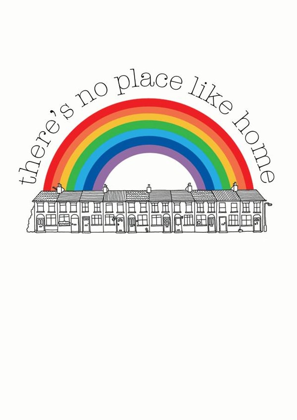 There's No Place Like Home Rainbow Card created by Becka Griffin