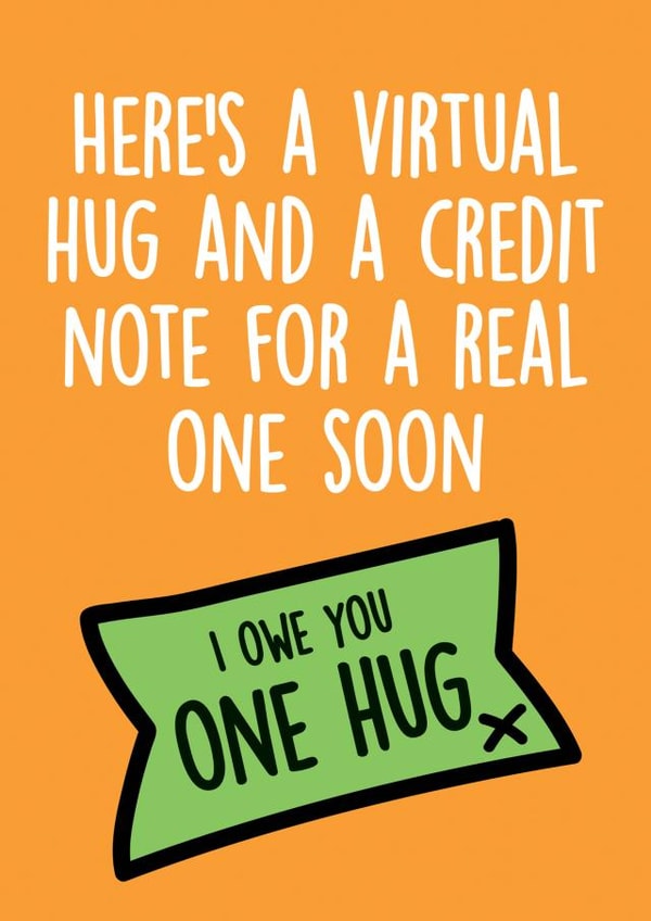 virtual hug i owe you Love & Friendship Card 31058 created by Thirty Mussels
