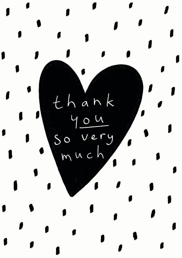 very much Thank You Card 17161 created by KIO Cards