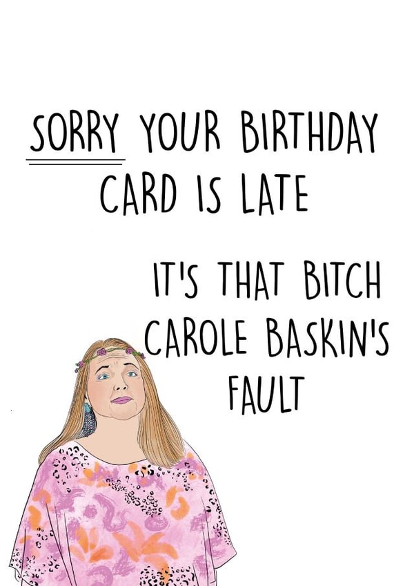 LATE BELATED Birthday Card 31598 created by Pack a Punch Designs