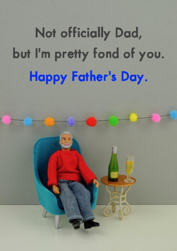 Not officially Dad Father's Day card created by Bold & Bright Cards