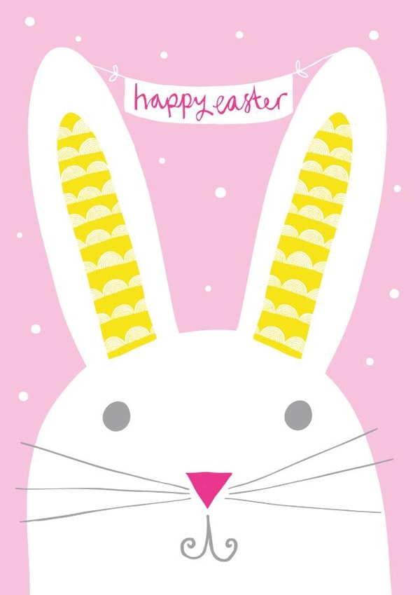 bunny rabbit Easter Card 1712 created by Jessica Hogarth
