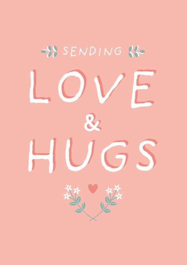 Love and Hugs Friendship Card created by Juniper and Rose Studio