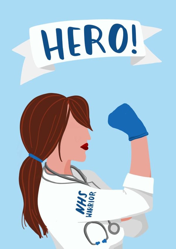 keyworker hero Thank You Card 6282 created by Lucy Maggie Designs