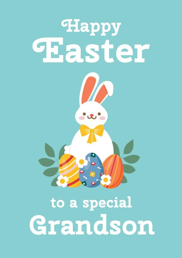 rabbit special Easter Card 4814 created by Hello Fridays Studio